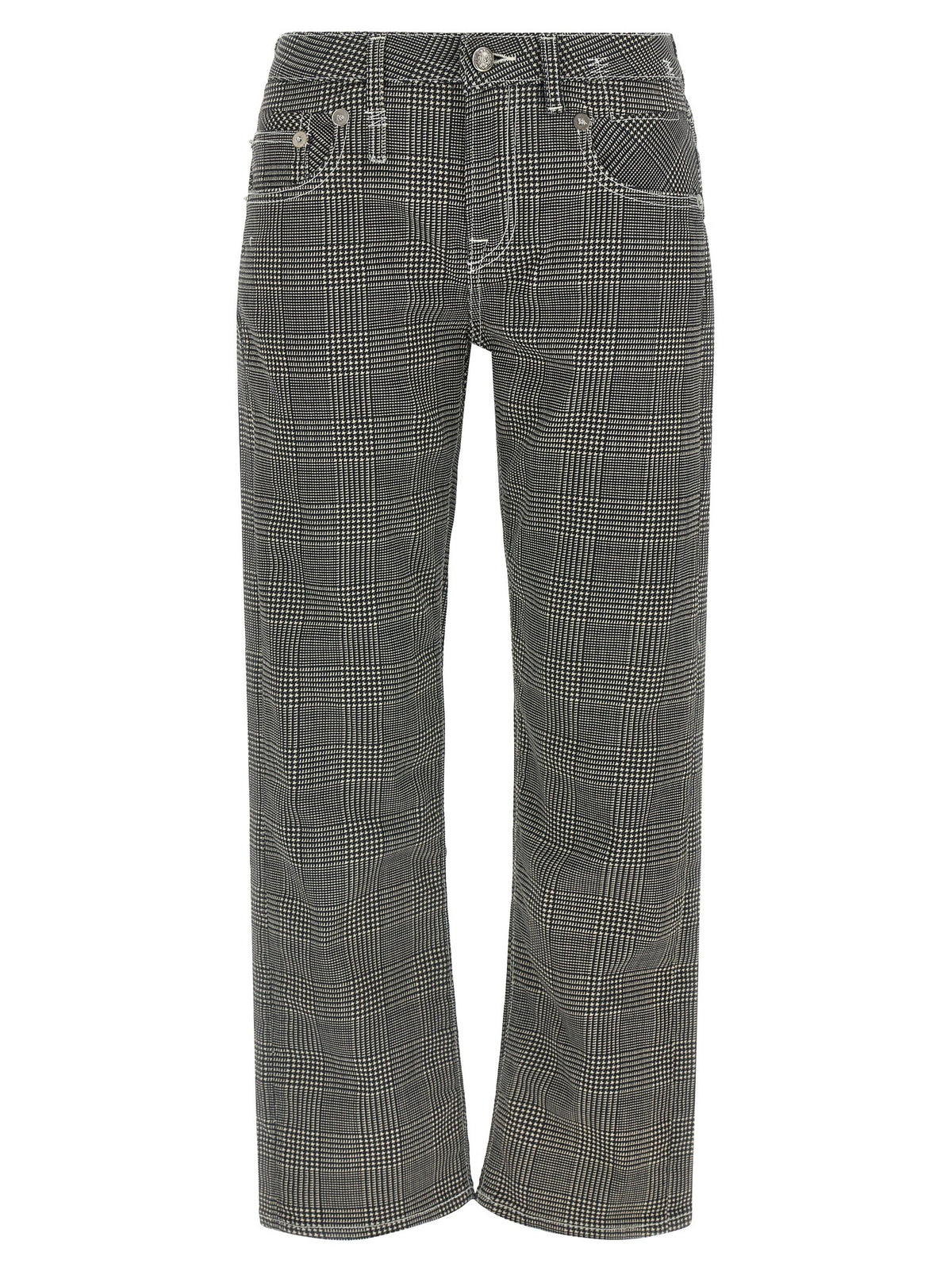 R13 Boy Straight Pants White