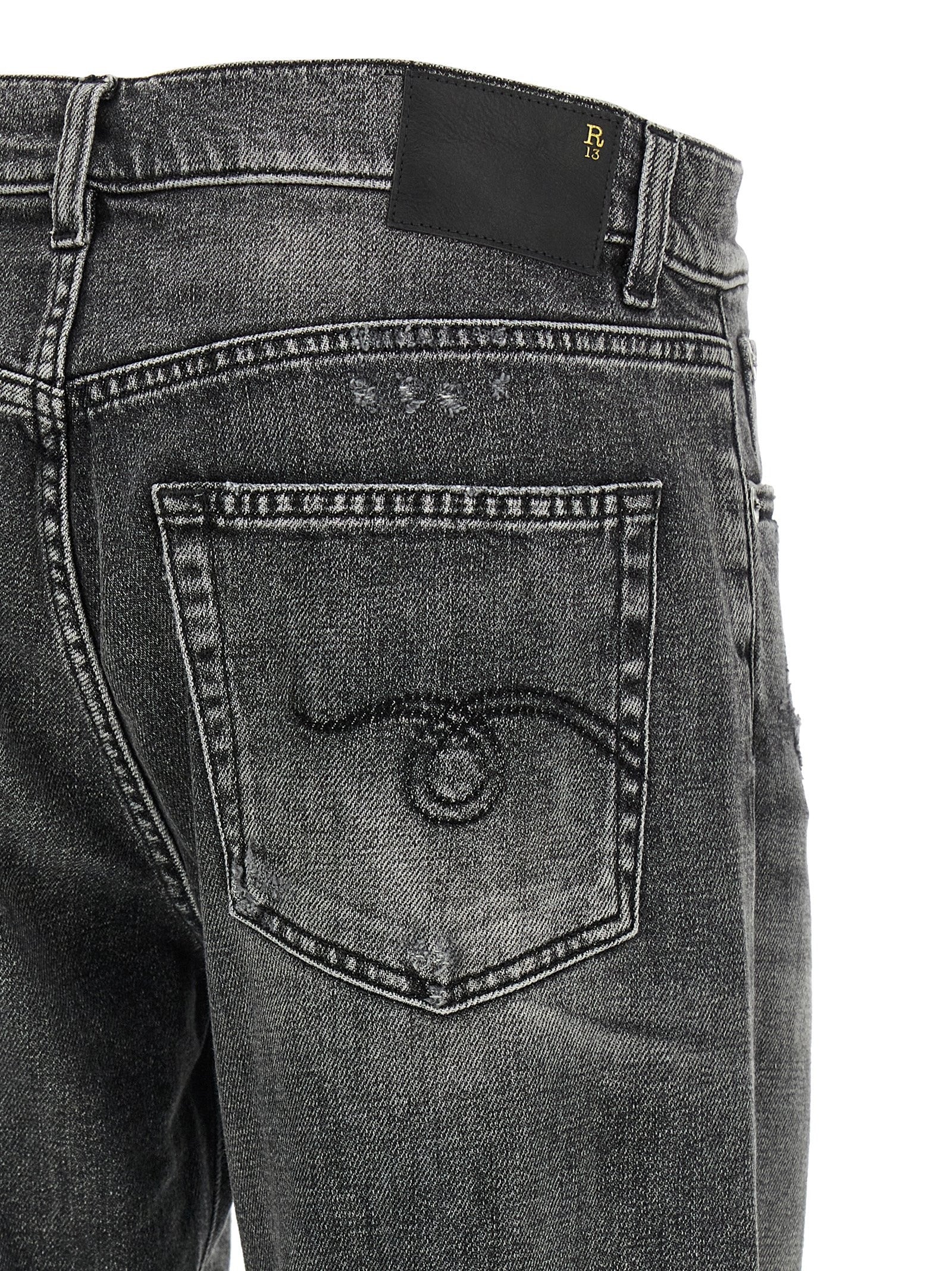 R13 Boyfriend Jeans Grey
