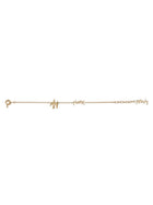 Saint Laurent Women's Chain Bracelet with Cassandre Colomba Gold, view 3