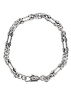 Saint Laurent Men's Chain Bracelet with Moschettone Silver, view 2