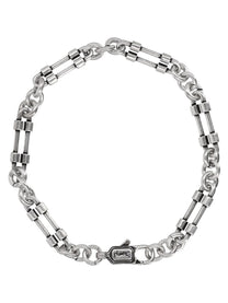 Saint Laurent Men's Chain Bracelet with Moschettone Silver