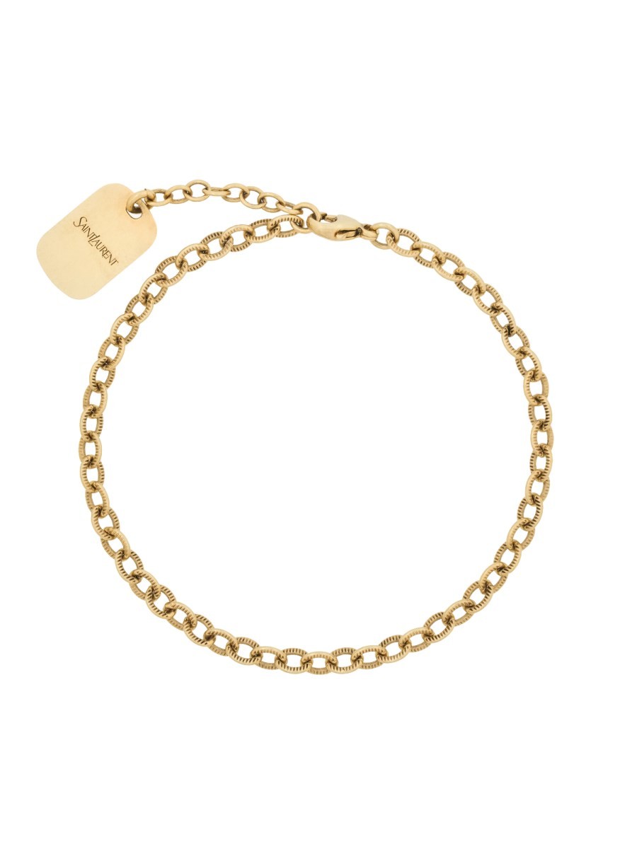 Saint Laurent Men's Bracciale Catena Gold