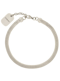 Saint Laurent Men's Bracciale Catena Silver