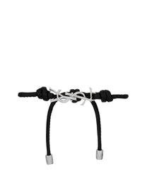Saint Laurent Women's Bracciale Cassandre in Pelle Black