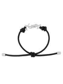 Saint Laurent Women's Bracciale Cassandre in Pelle Black