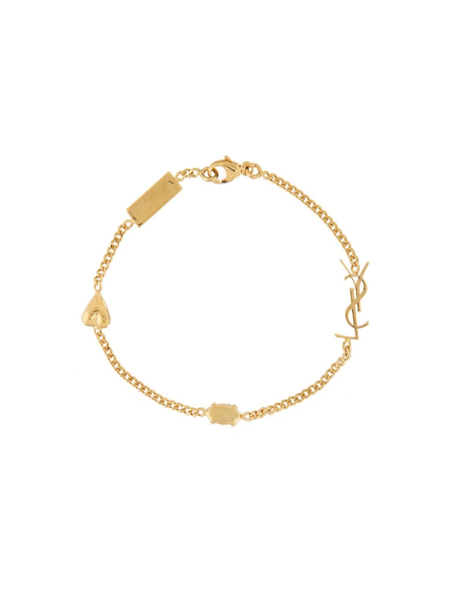 Saint Laurent Women's Cassandre Bracelet Gold, view 2