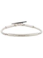 Saint Laurent Men's Bracelet with Chain Spiga Tubo Silver, view 3
