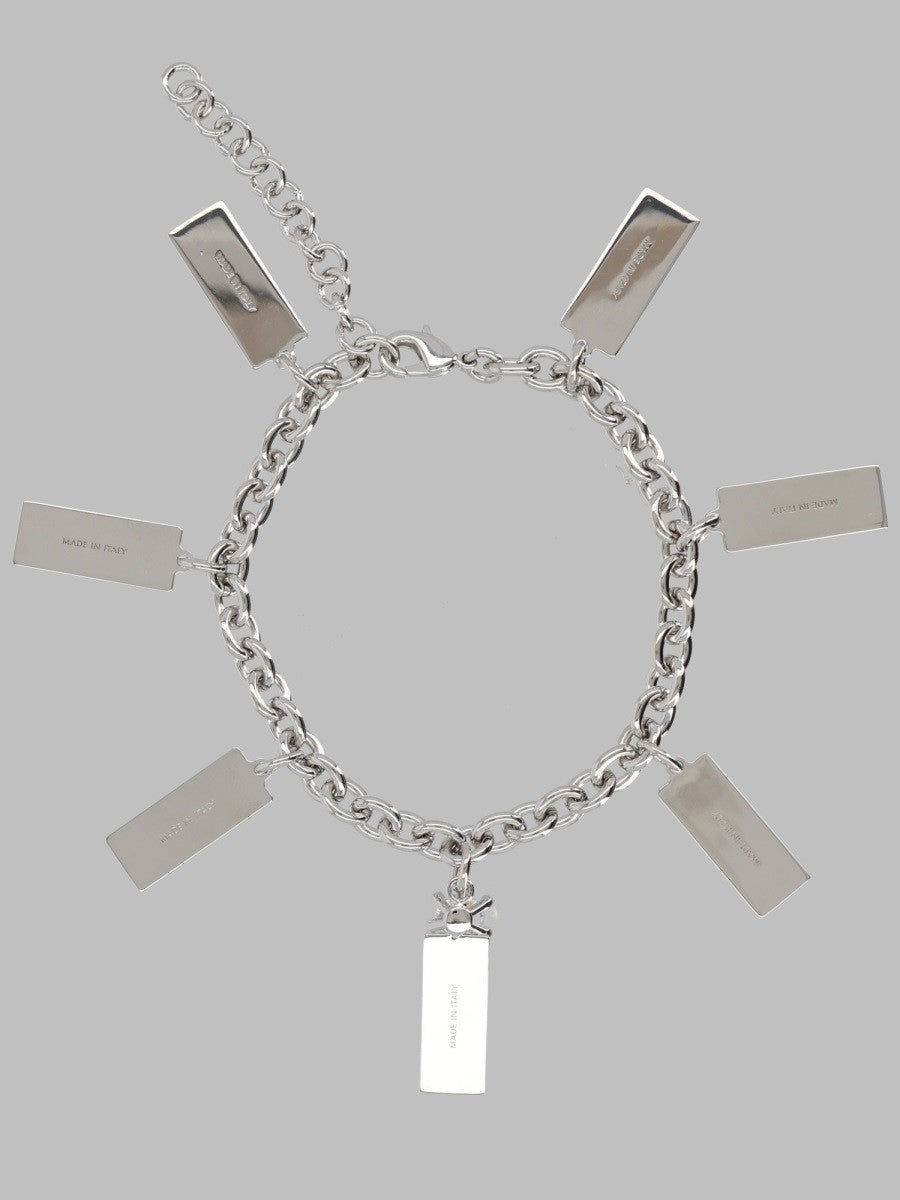 MM6 Maison Margiela Men's Bracciale Con Charms Numeric Silver