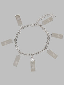 MM6 Maison Margiela Men's Bracciale Con Charms Numeric Silver