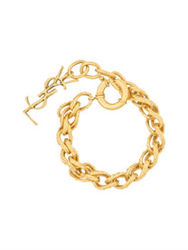 Saint Laurent Women's Bracelet with Ciondolo Cassandre Gold