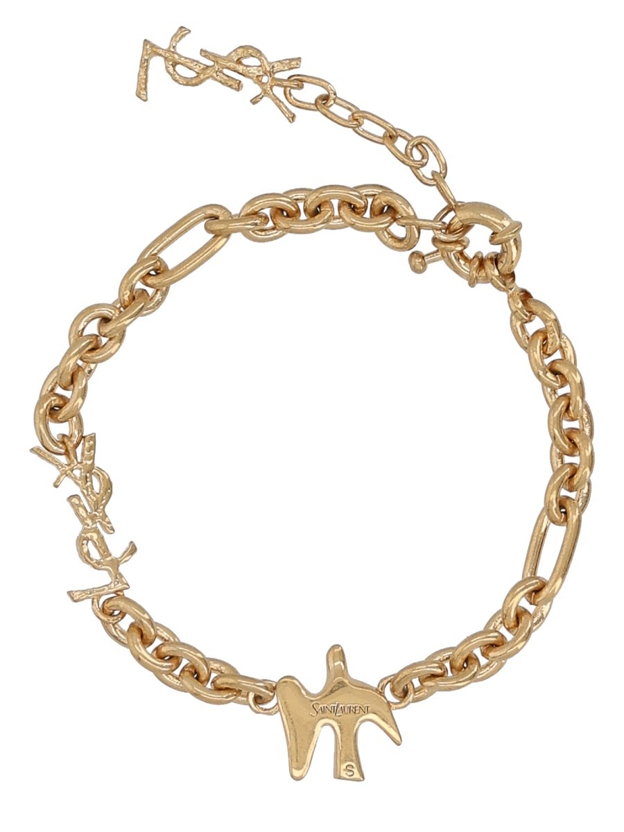 Saint Laurent Women's Bracelet with Colomba Cassandre Gold, view 2
