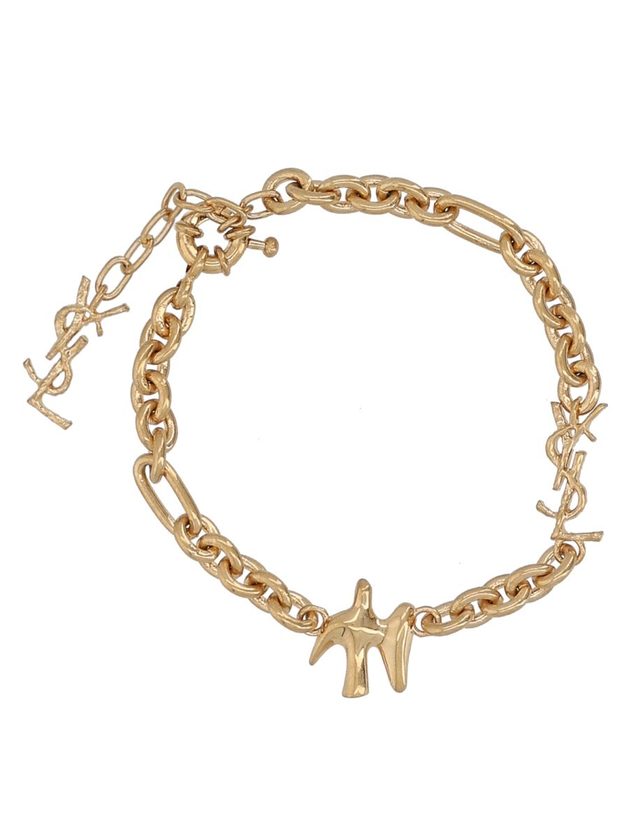 Saint Laurent Women's Bracelet with Colomba Cassandre Gold