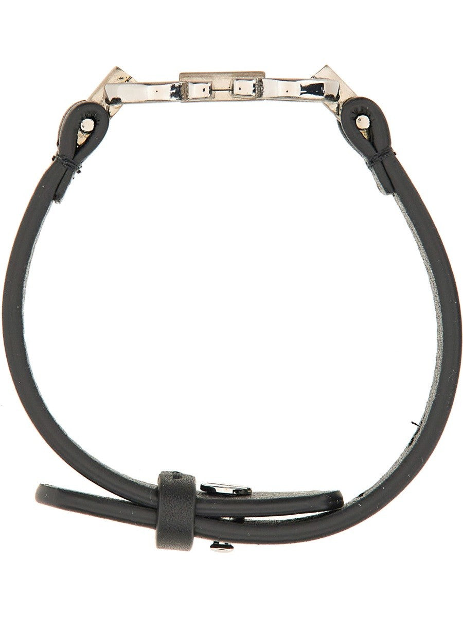 Ferragamo Men's Bracciale Con Doppio Gancini Black