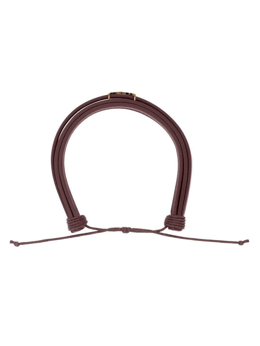 Saint Laurent Women's Bracciale Con Cassandre Red
