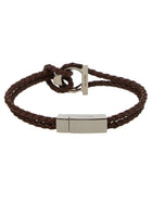 Ferragamo Men's Gancini Bracelet Brown, view 2