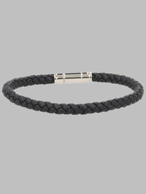 Tom Ford Men's Bracciale in Pelle Intrecciata Black