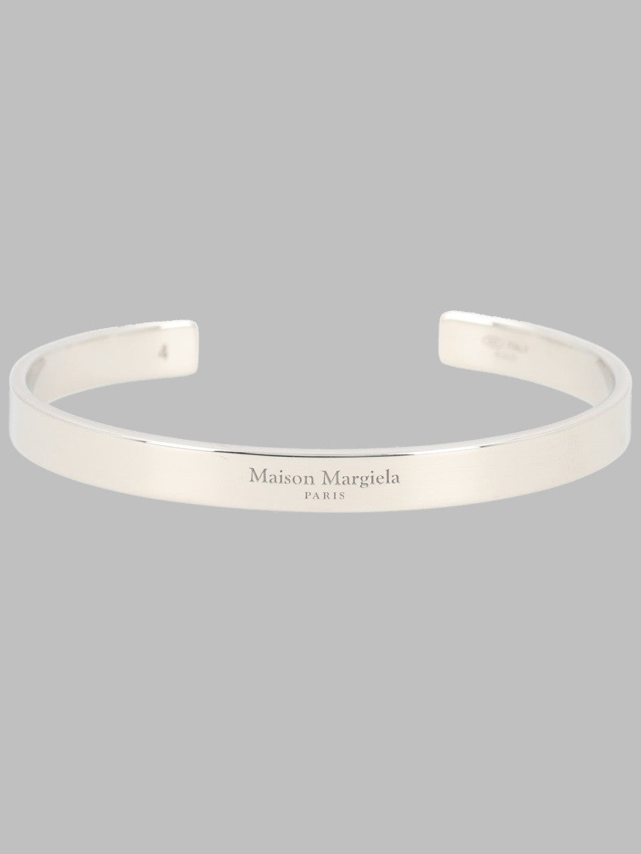 Maison Margiela Unisex Bracciale Manchette Plat Con Silver