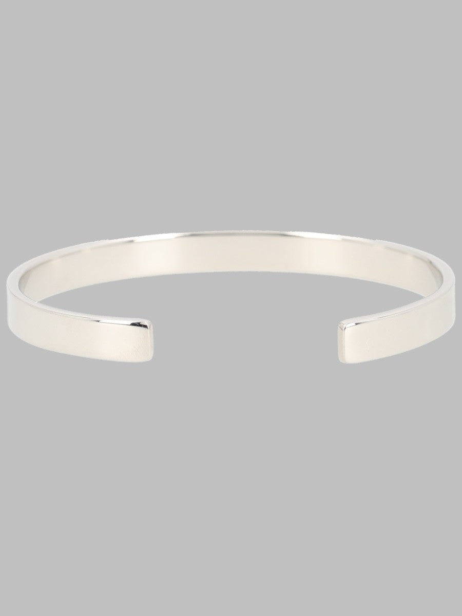 Maison Margiela Unisex Bracciale Manchette Plat Con Silver