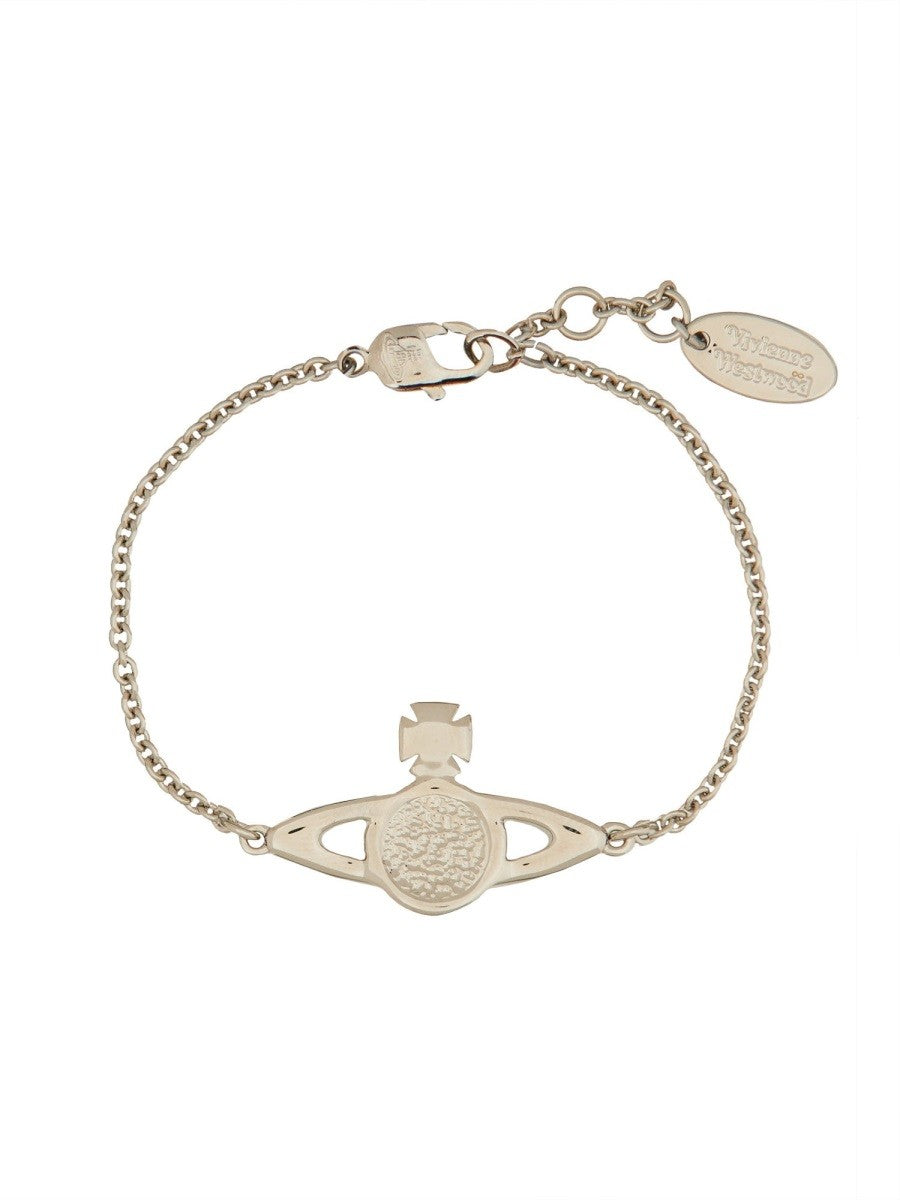 Vivienne Westwood Women's Mini Bas Relief Bracelet Silver, view 2
