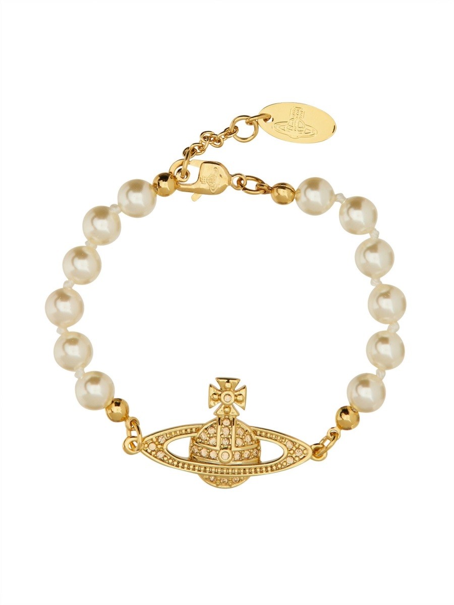 Vivienne Westwood Women's Mini Bas Relief Bracelet Gold