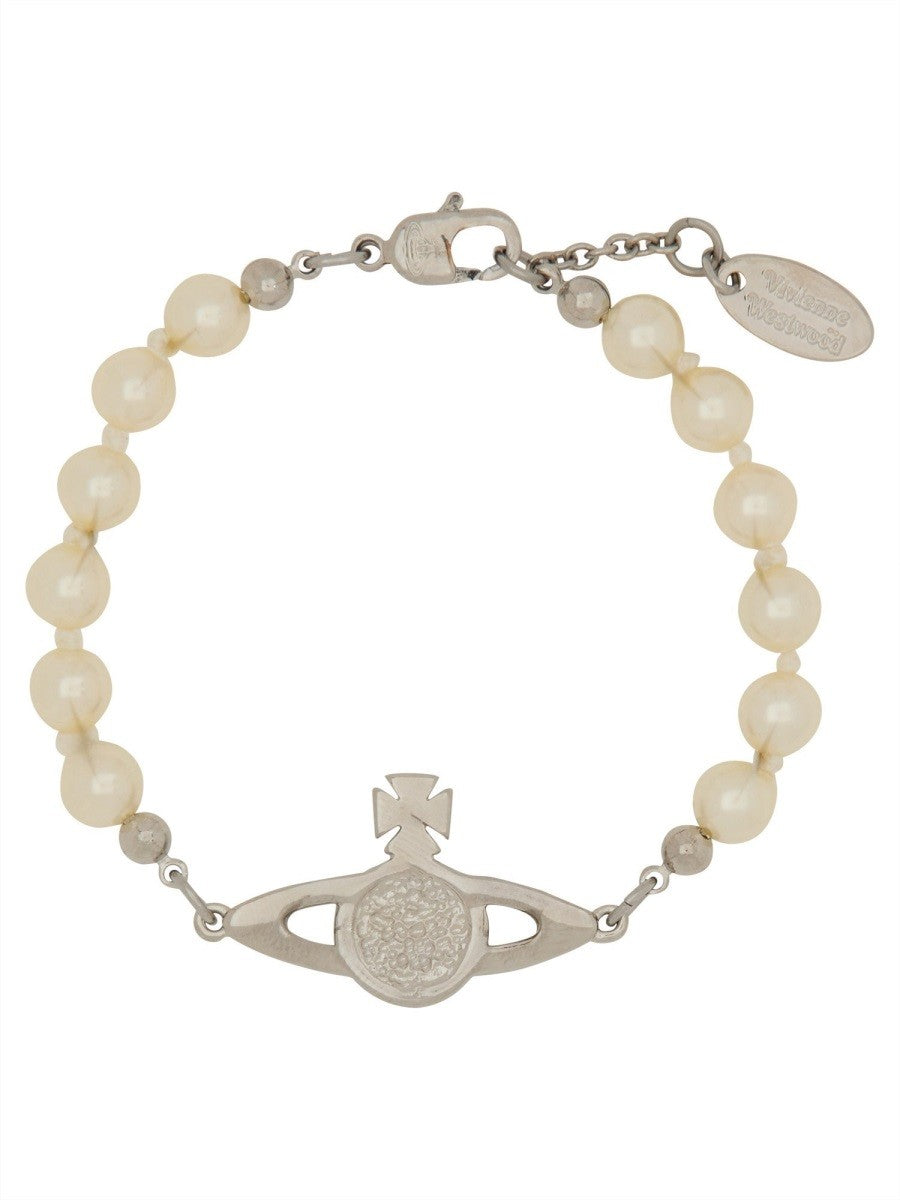 Vivienne Westwood Women's Bracciale Mini Bas Relief Silver