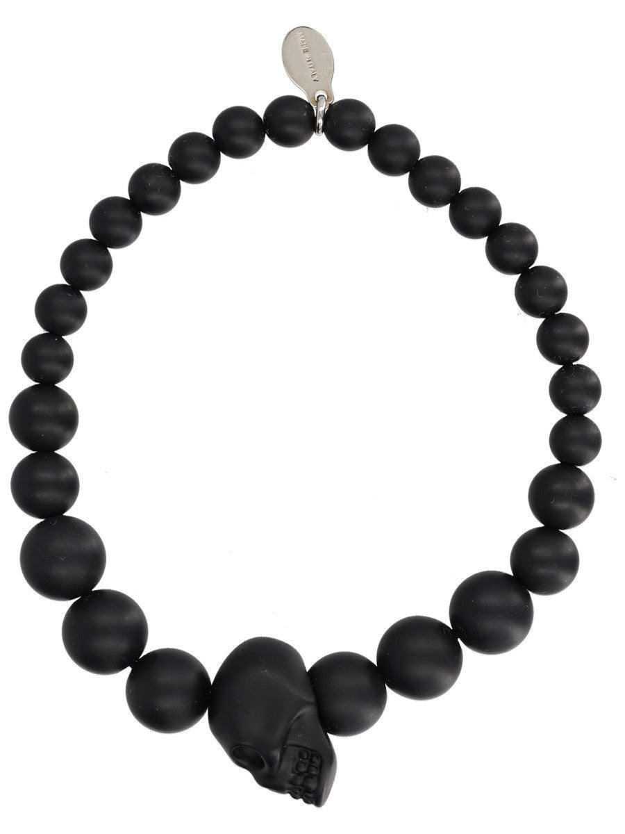 Alexander McQueen Men's Bracciale Skull Black