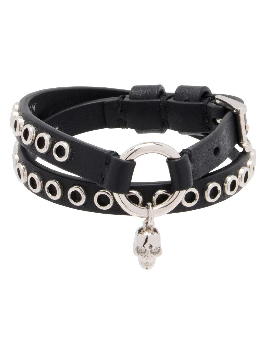 Alexander McQueen Women's Bracciale Skull Black