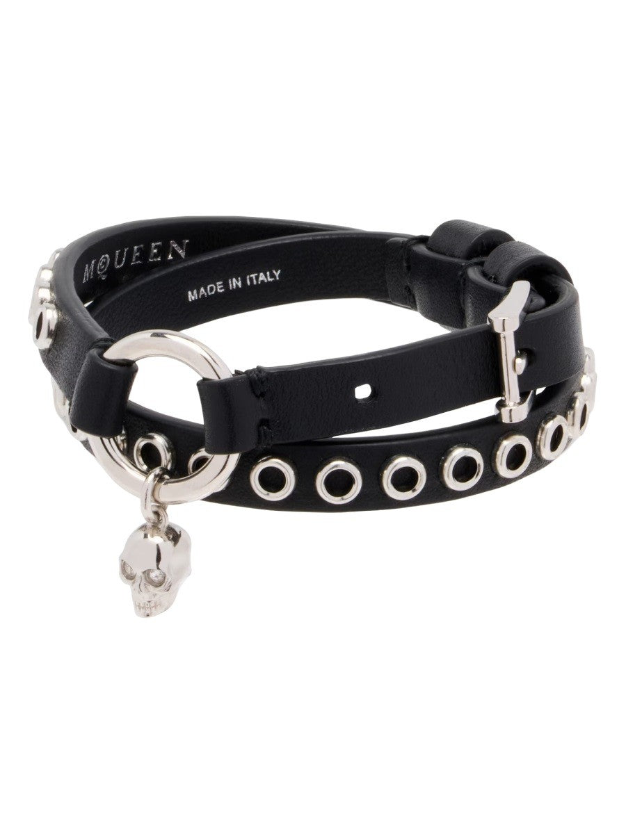 Alexander McQueen Women's Bracciale Skull Black