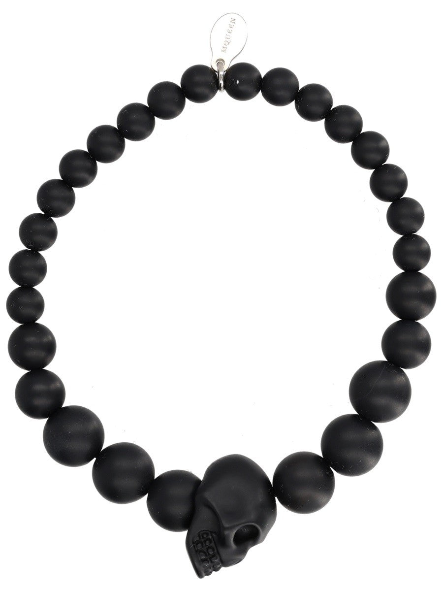 Alexander McQueen Men's Bracciale Skull Black