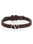 Valentino Men's Vlogo Signature Bracelet Brown