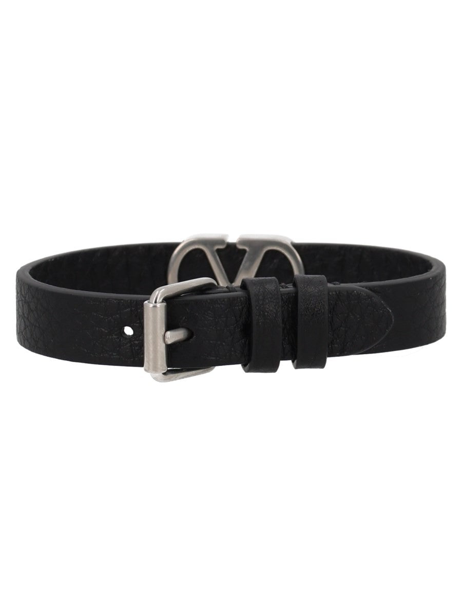 Valentino Men's Bracciale Vlogo Signature Black