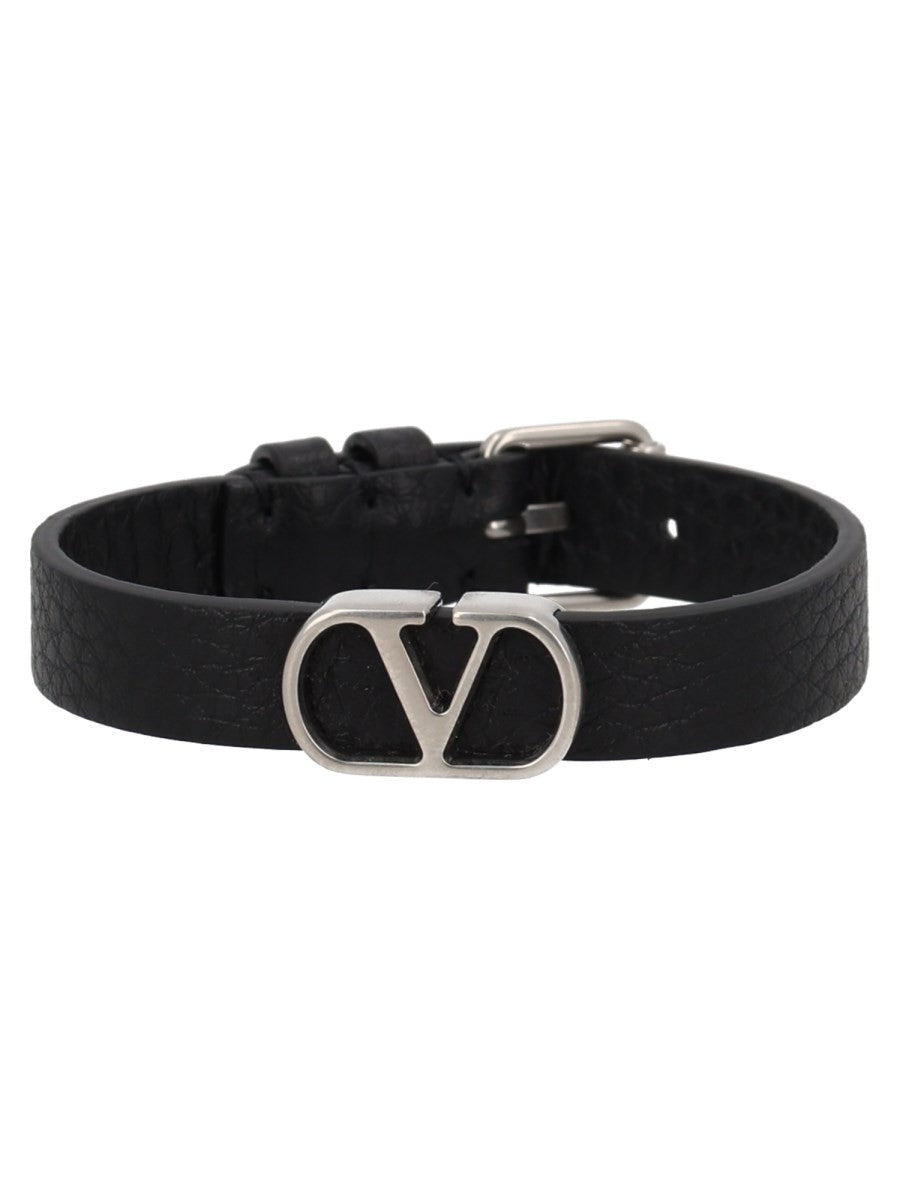 Valentino Men's Bracciale Vlogo Signature Black