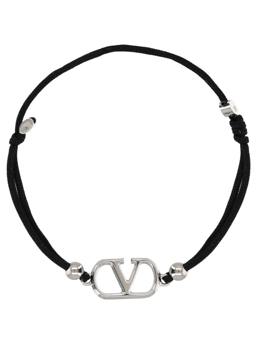 Valentino Men's Bracciale Vlogo Signature Black