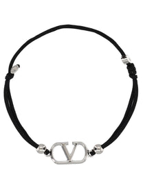 Valentino Men's Bracciale Vlogo Signature Black