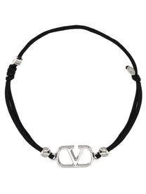 Valentino Men's Bracciale Vlogo Signature Black