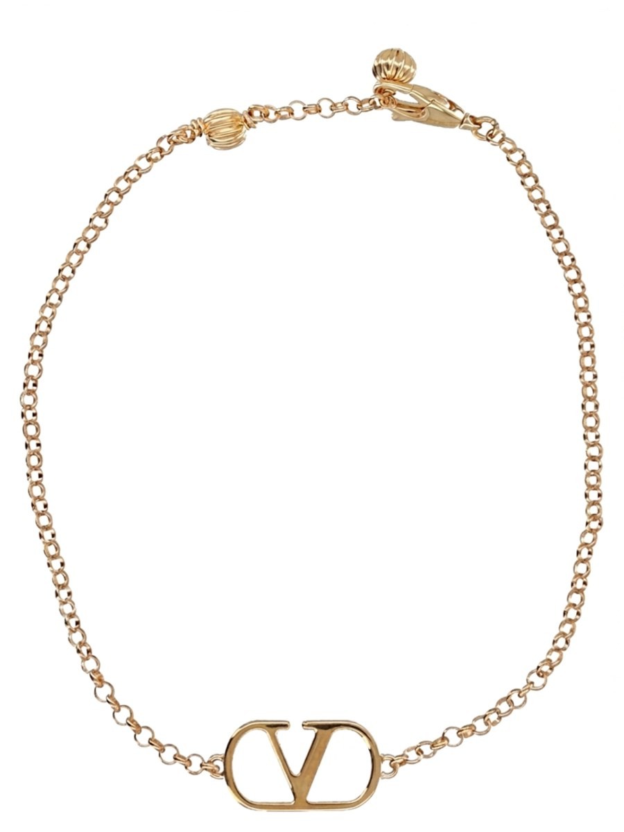 Valentino Women's Bracciale Vlogo Signature Gold