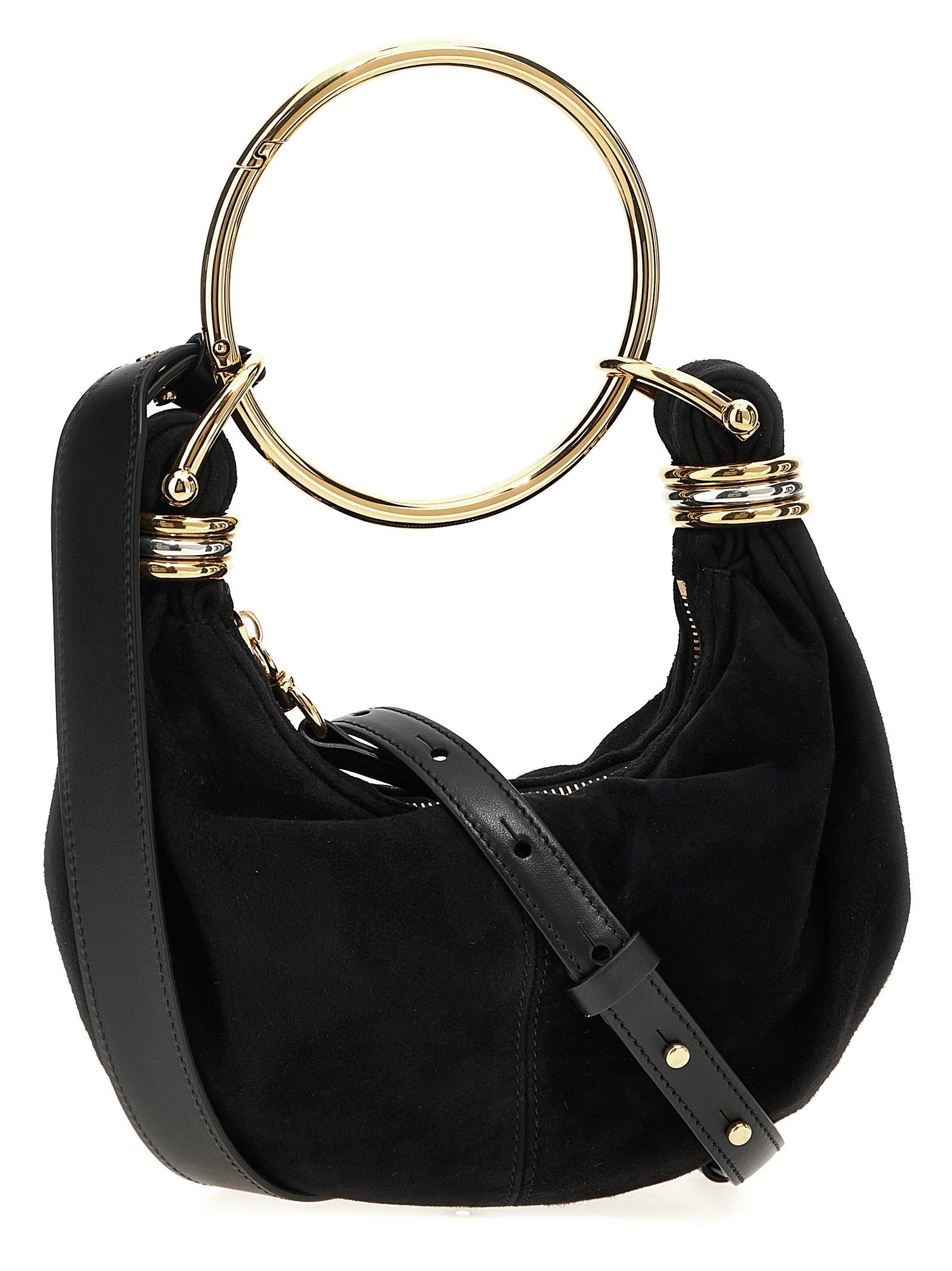Chloé Bracelet Hobo Mini Handbag Black