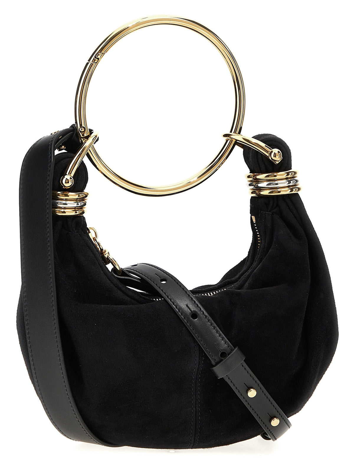 Chloé Bracelet Hobo Mini Handbag Black, view 2
