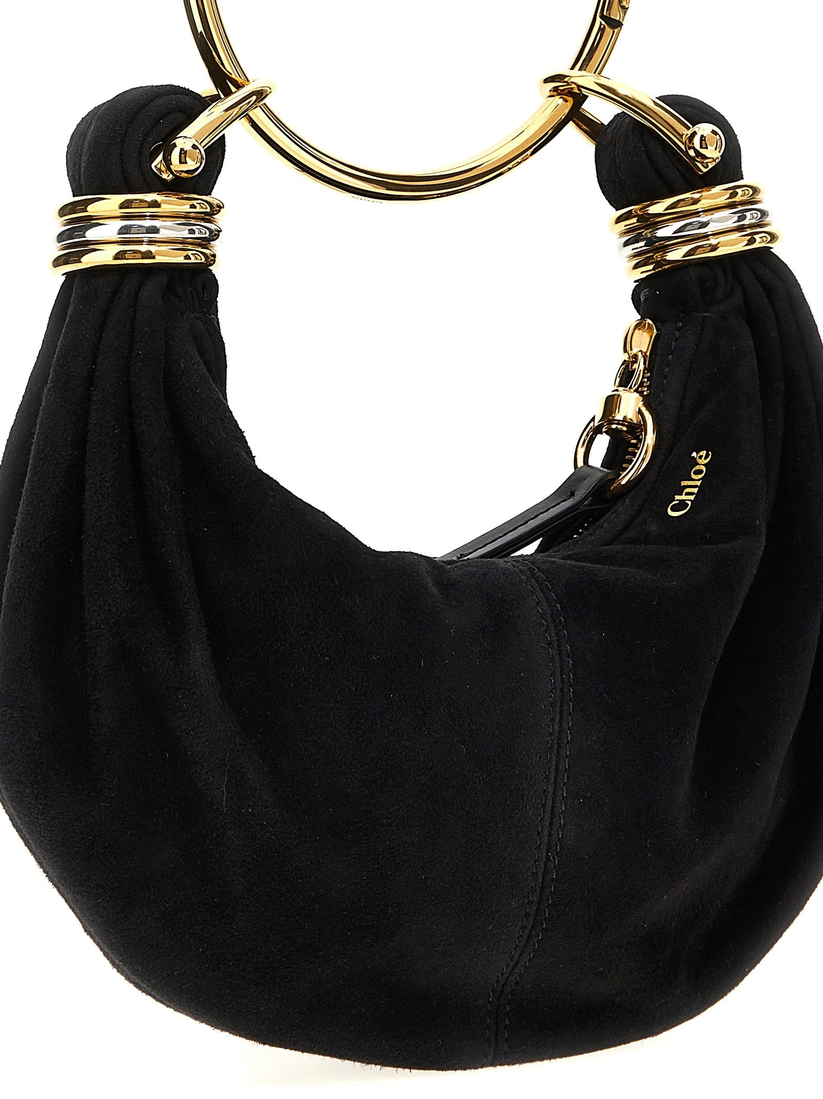 Chloé Bracelet Hobo Mini Handbag Black