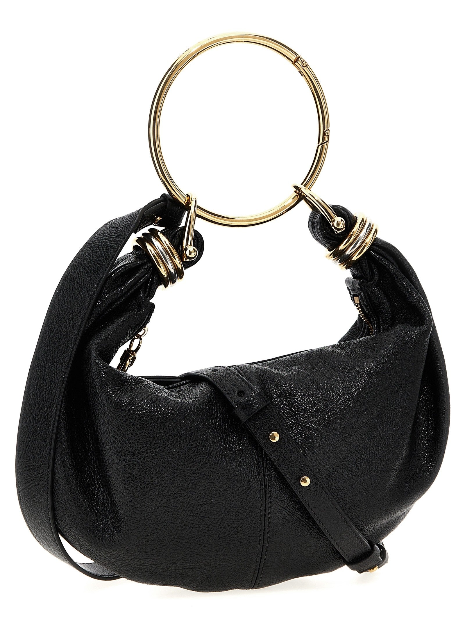 Chloé Bracelet Hobo Piccola Handbag Black