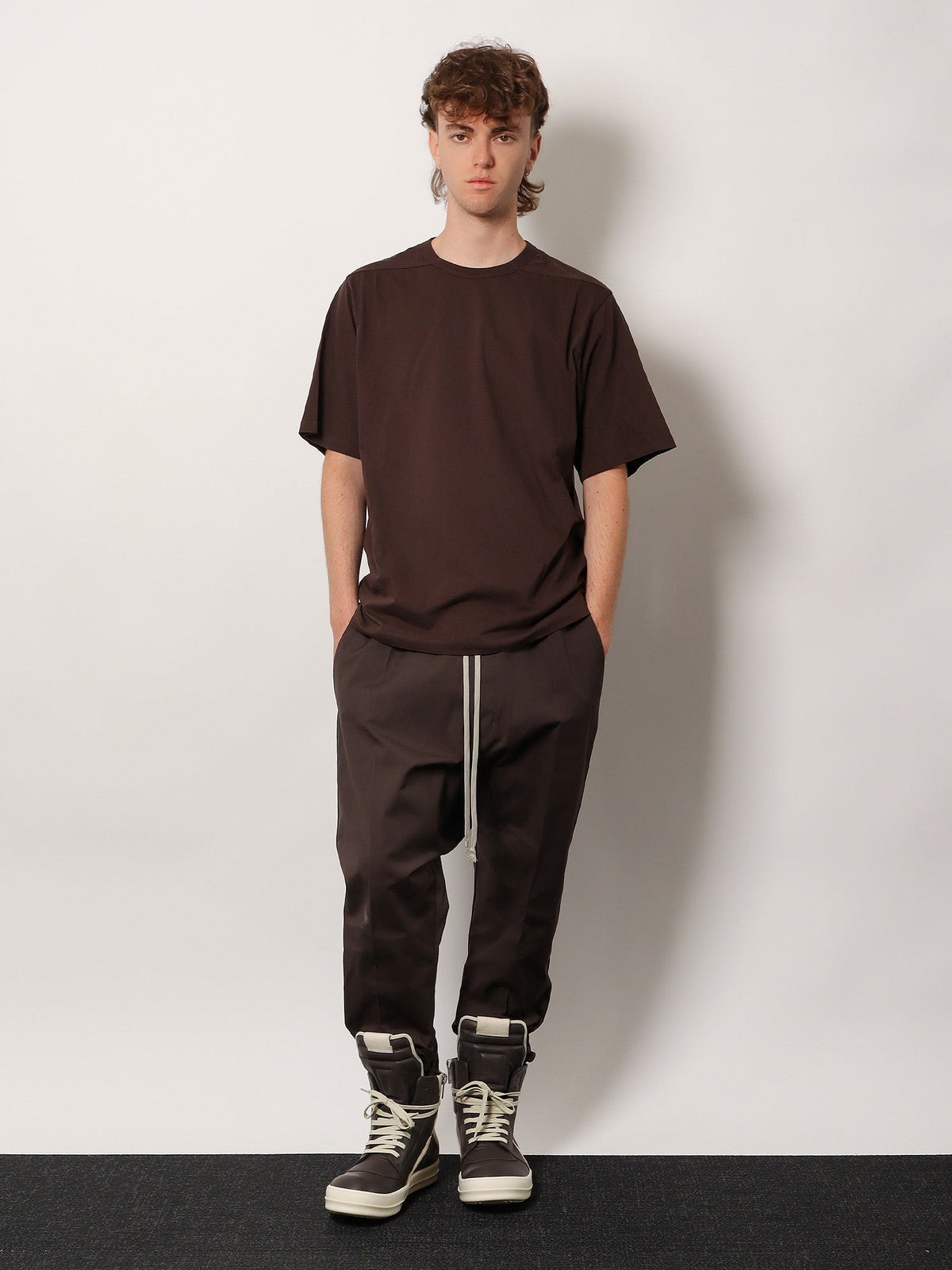 Rick Owens Men's Brad Cotton Shirt Grey, view 2