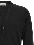 John Smedley Bradrick Cardigan Black, view 3