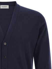 John Smedley Bradrick Cardigan Blue, view 3