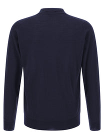 John Smedley Bradrick Cardigan Blue, view 2