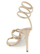 Rene Caovilla Braid Cleo Sandals Beige, view 3