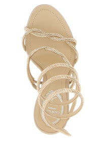 Rene Caovilla Braid Cleo Sandals Beige