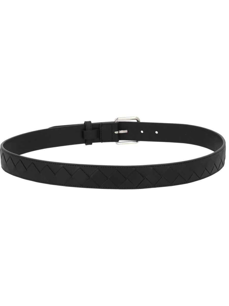 Bottega Veneta Men's Braided Belt Black