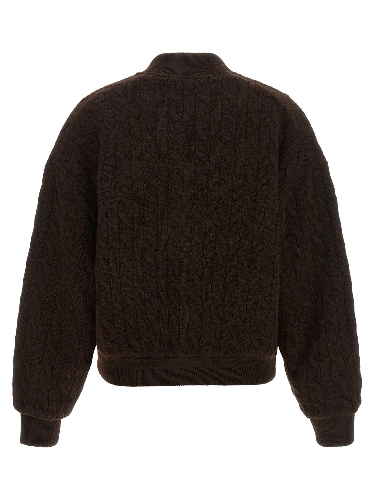 Polo Ralph Lauren Braided Bomber Jacket Brown