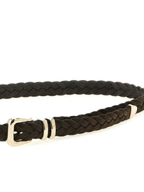 Brunello Cucinelli Braided Calf Belt Brown