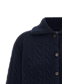 Polo Ralph Lauren Braided Cardigan Blue